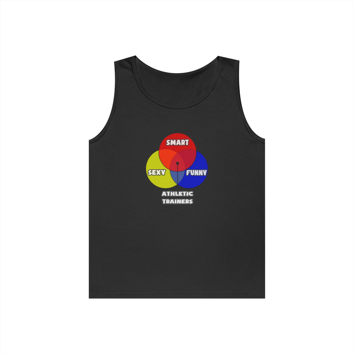 Venn Diagram .. Athletic Trainers - Unisex Heavy Cotton Tank Top