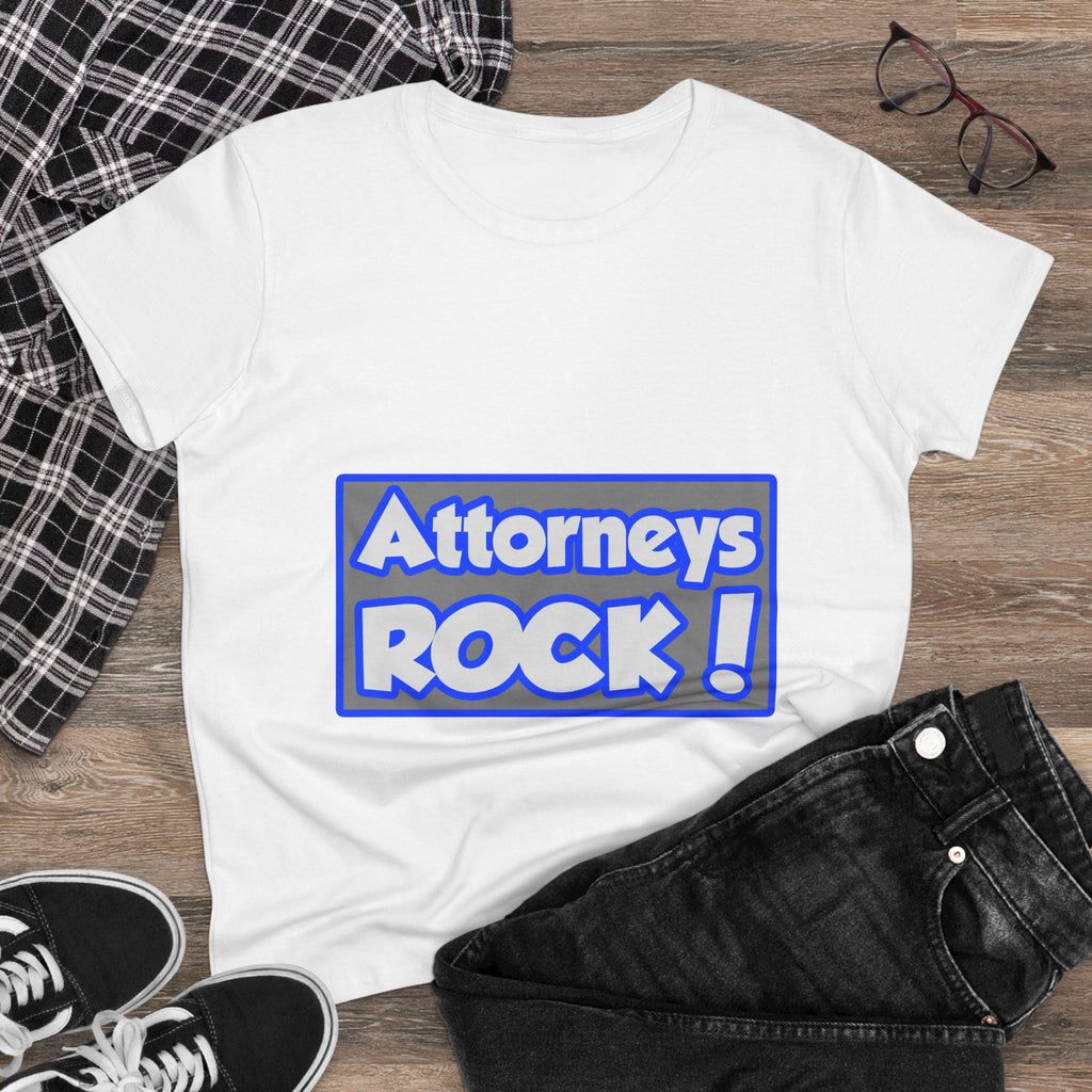 Attorneys Rock! - Women's Midweight Cotton Tee