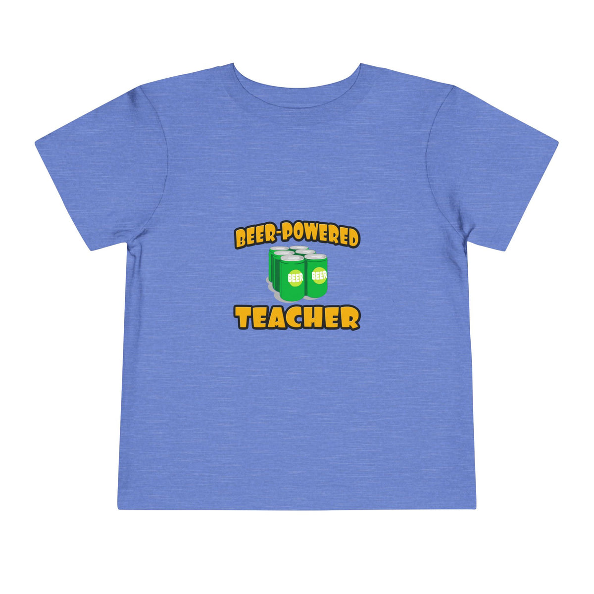 Beer Powered Teacher - Toddler Short Sleeve Tee