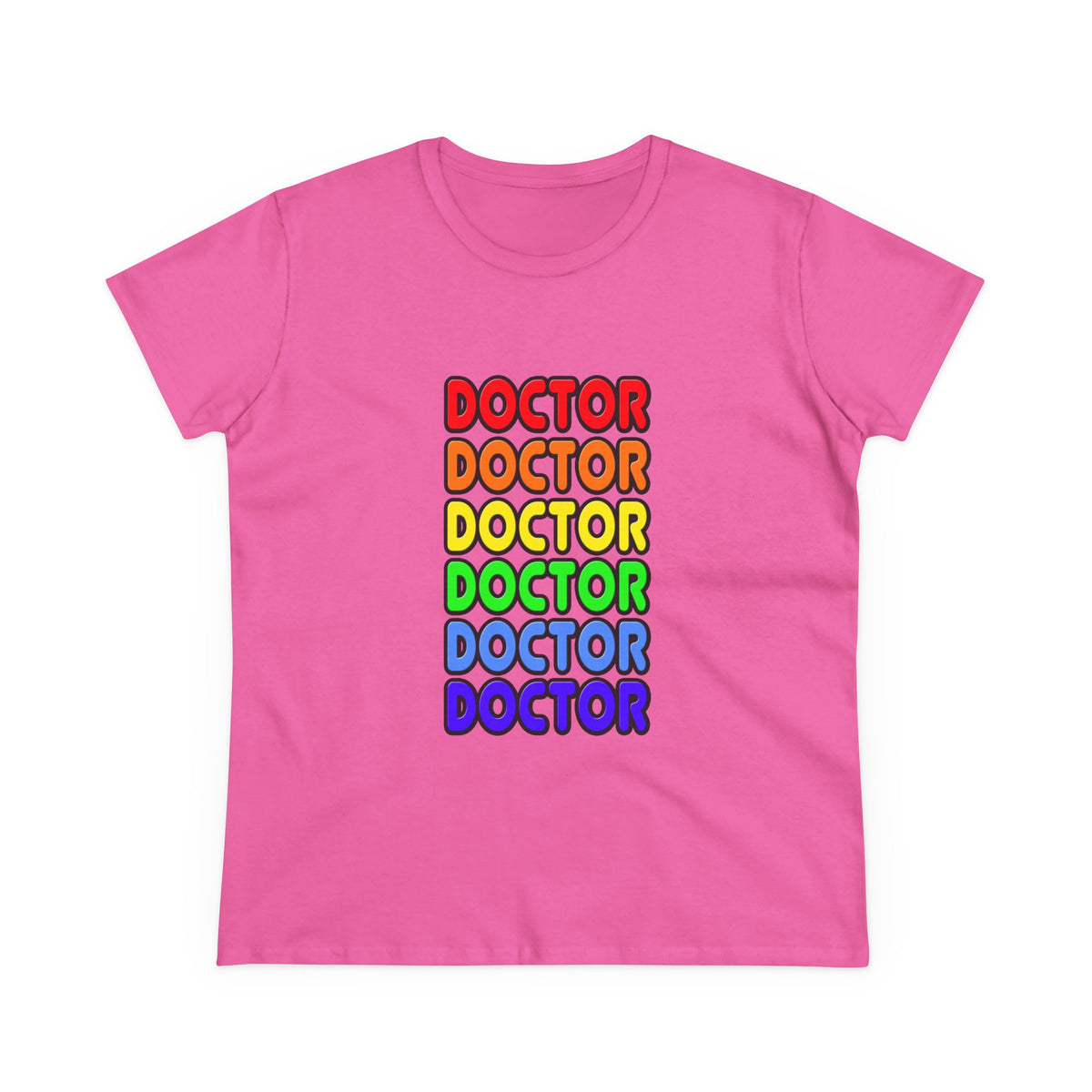 Rainbow Doctor - Women's Midweight Cotton Tee