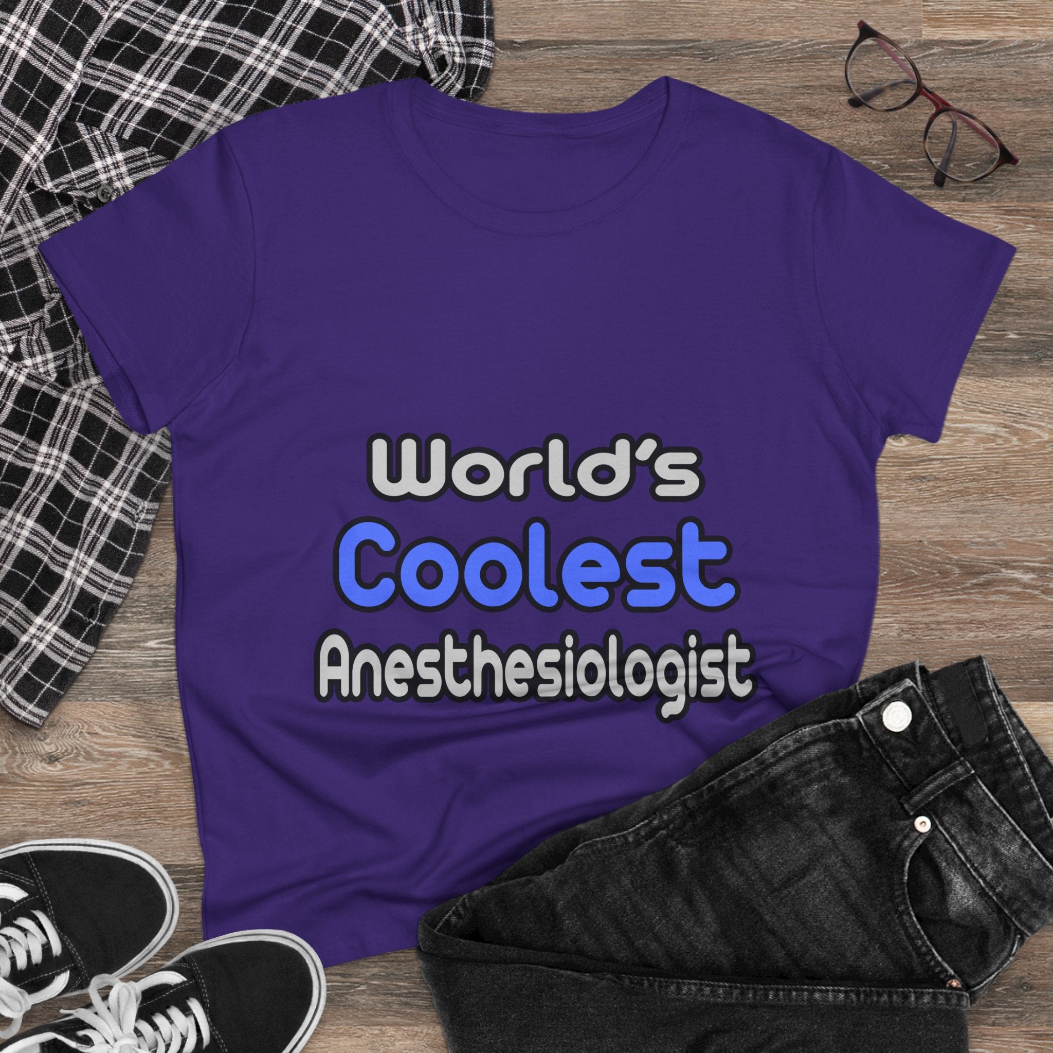 World's Coolest Anesthesiologist - Women's Midweight Cotton Tee