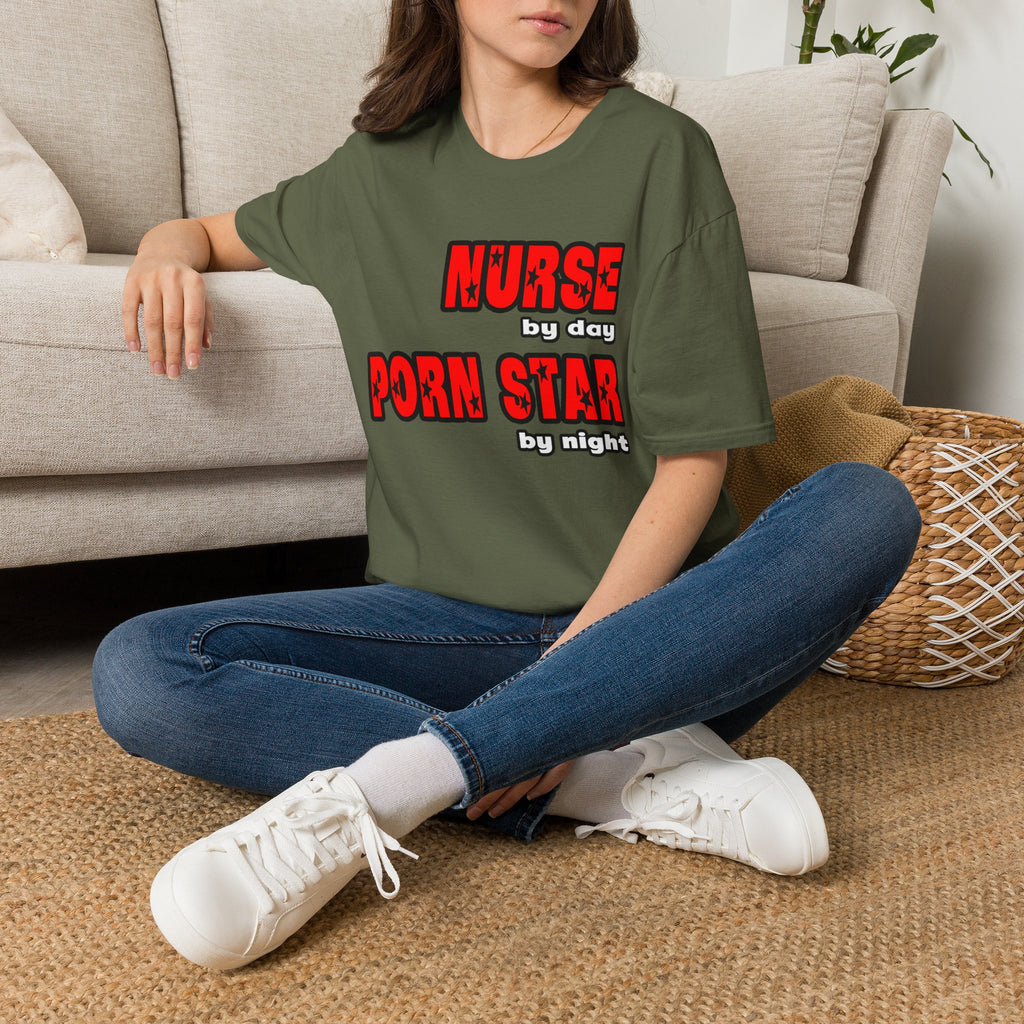 Nurse By Day...Porn Star By Night - Unisex Softstyle T-Shirt