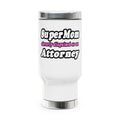 SuperMom Attorney - Stainless Steel Travel Mug with Handle, 14oz