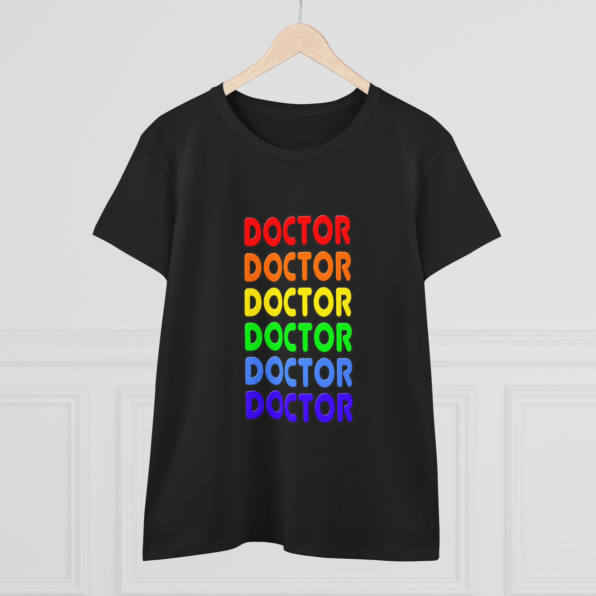 Rainbow Doctor - Women's Midweight Cotton Tee