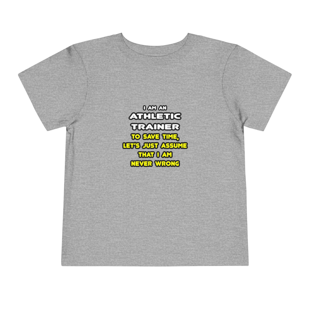 Funny Athletic Trainer T Shirts - Toddler Short Sleeve Tee