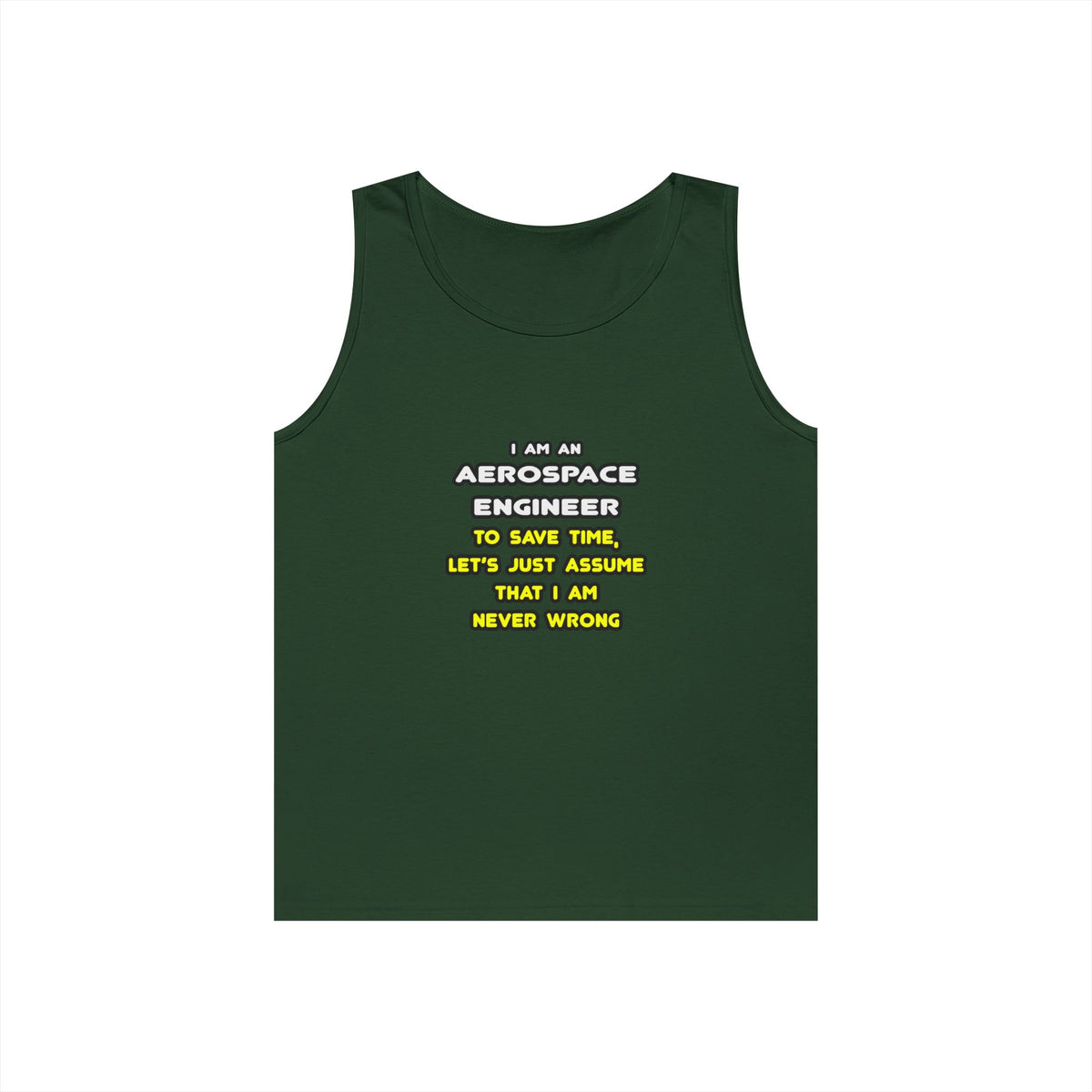 Funny Aerospace Engineer T Shirts and Gifts - Unisex Heavy Cotton Tank Top