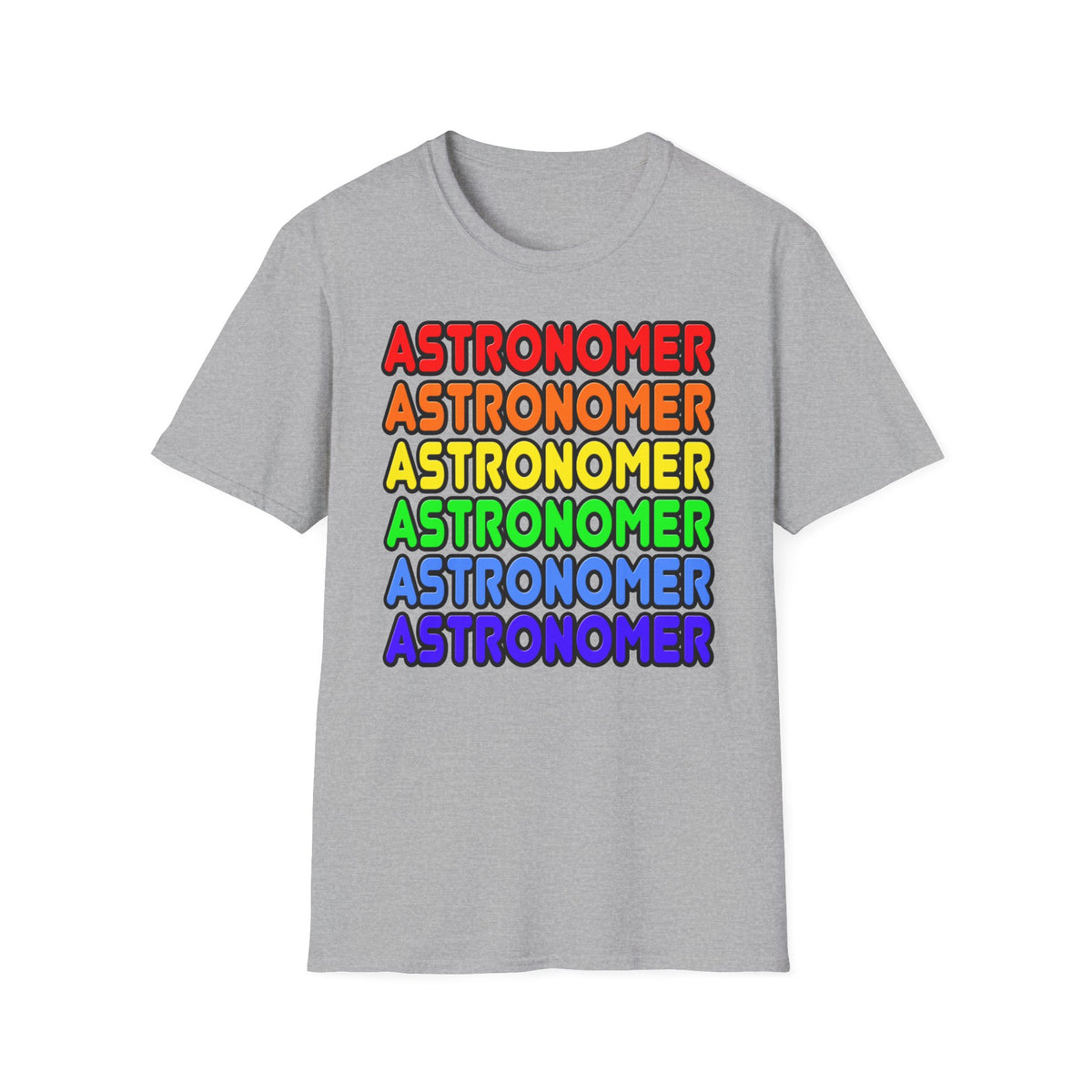 Rainbow Astronomer - Unisex Softstyle T-Shirt