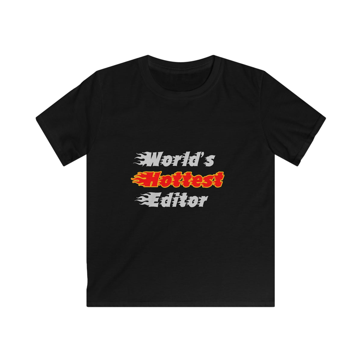 World's Hottest Editor - Kids Softstyle Tee