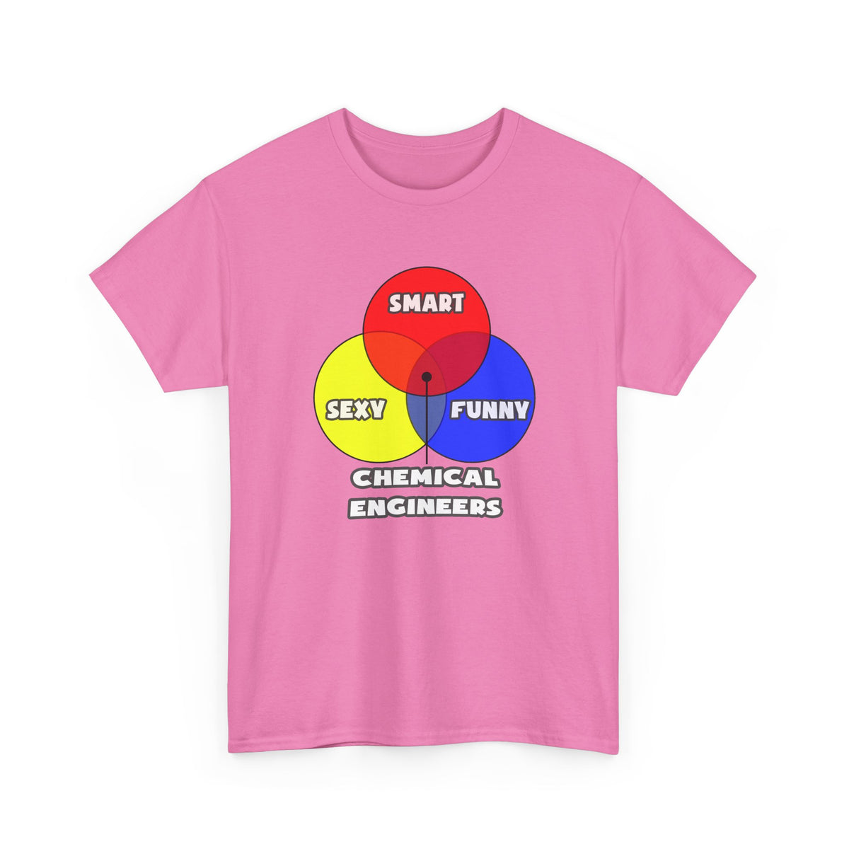 Venn Diagram .. Chemical Engineers - Unisex Heavy Cotton Tee