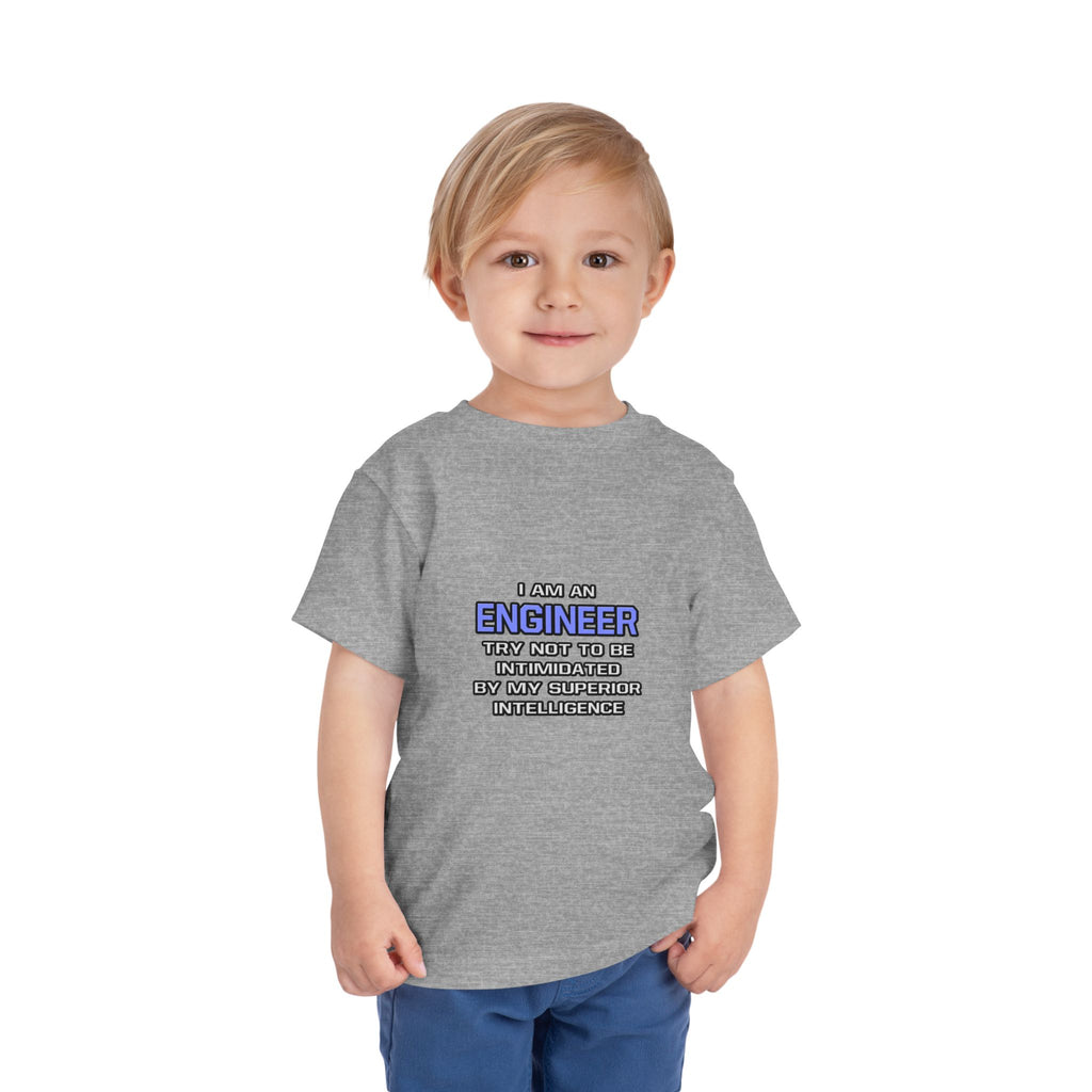 Engineer Joke ... Superior Intelligence - Toddler Short Sleeve Tee