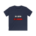 Half Editor ... Half Superhero - Kids Softstyle Tee