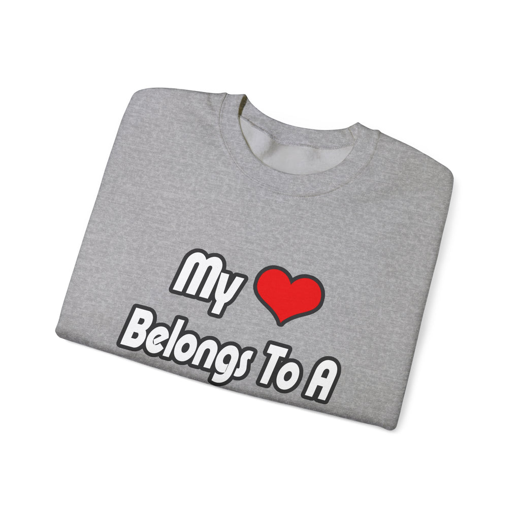 My Heart Belongs To A Doctor - Unisex Heavy Blend™ Crewneck Sweatshirt