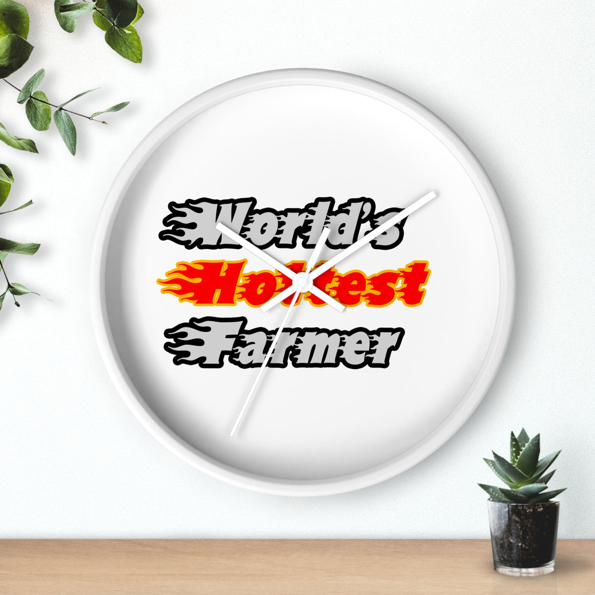 World's Hottest Farmer - Wall Clock