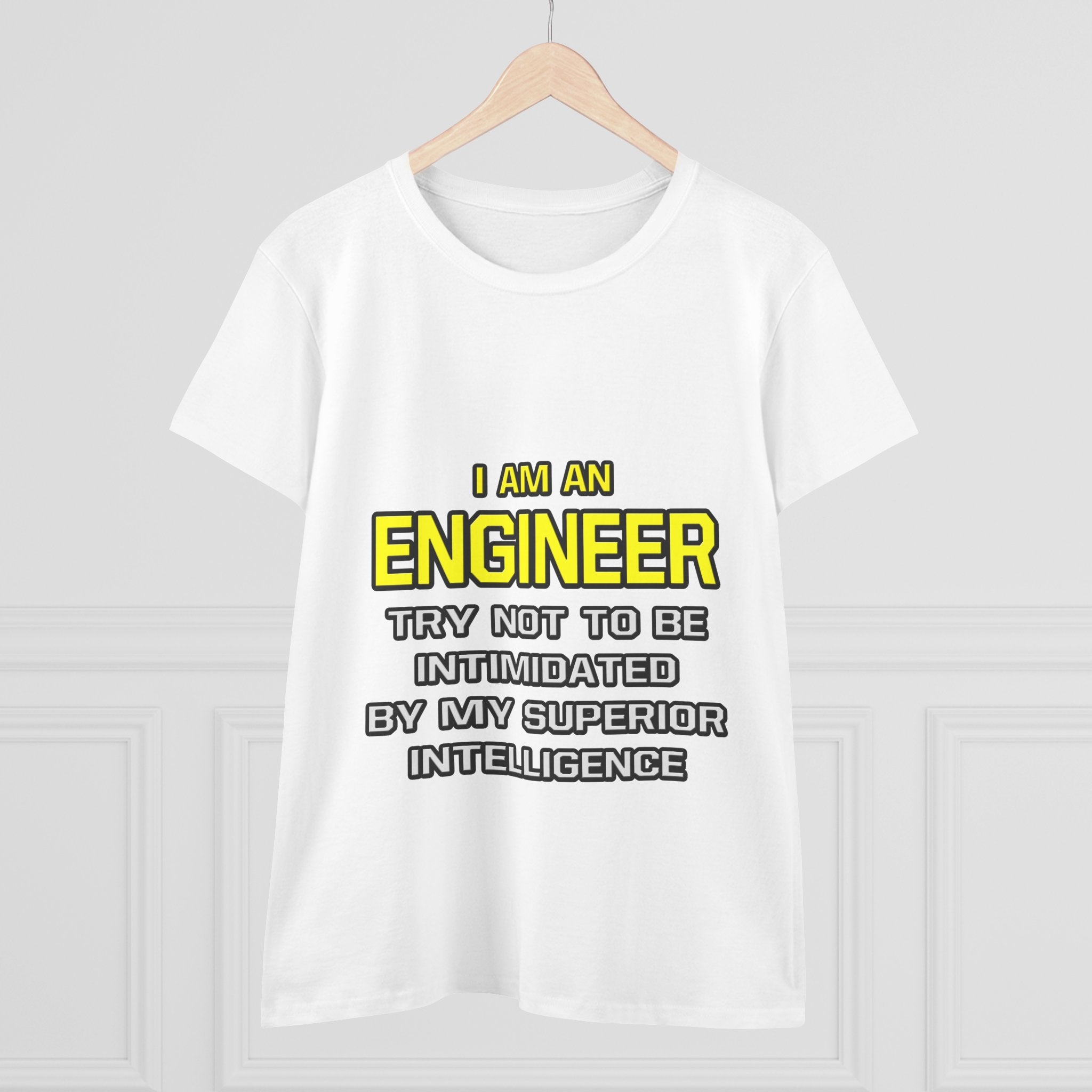 Engineer...Superior Intelligence - Women's Midweight Cotton Tee