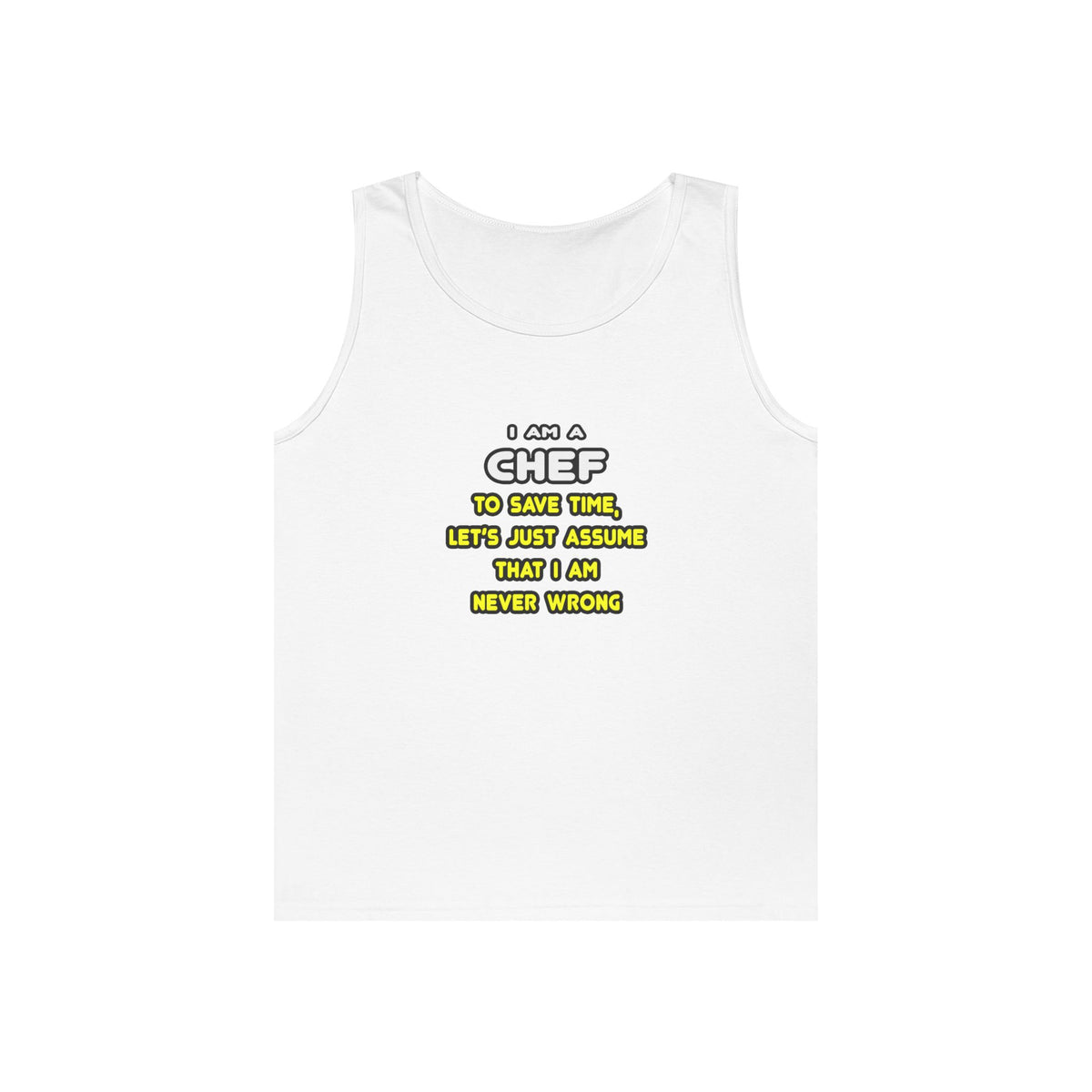 Funny Chef T Shirts and Gifts - Unisex Heavy Cotton Tank Top