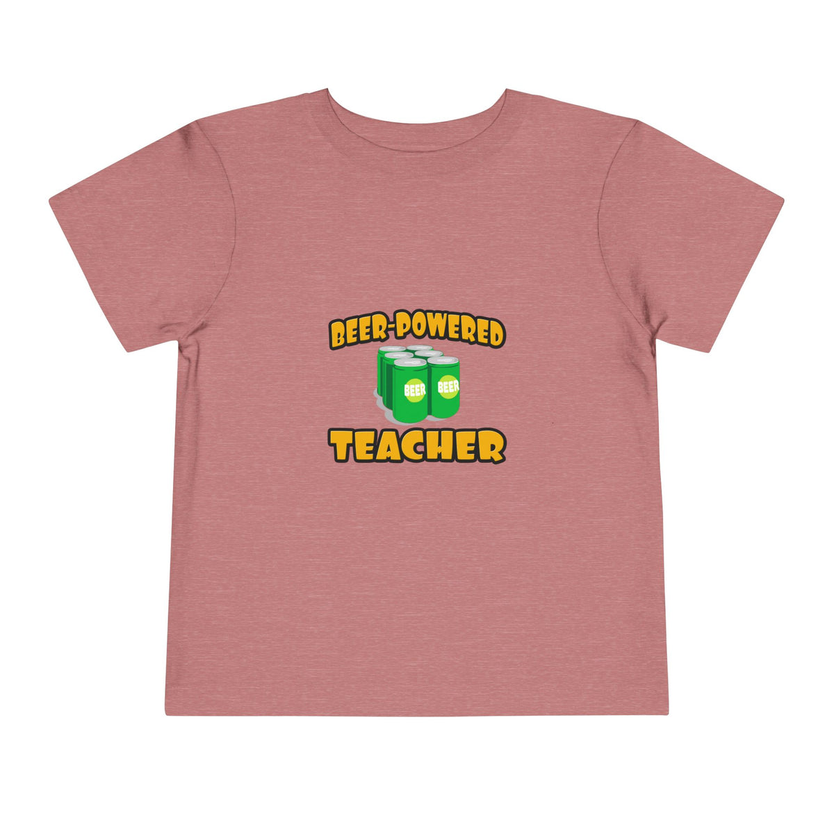 Beer Powered Teacher - Toddler Short Sleeve Tee