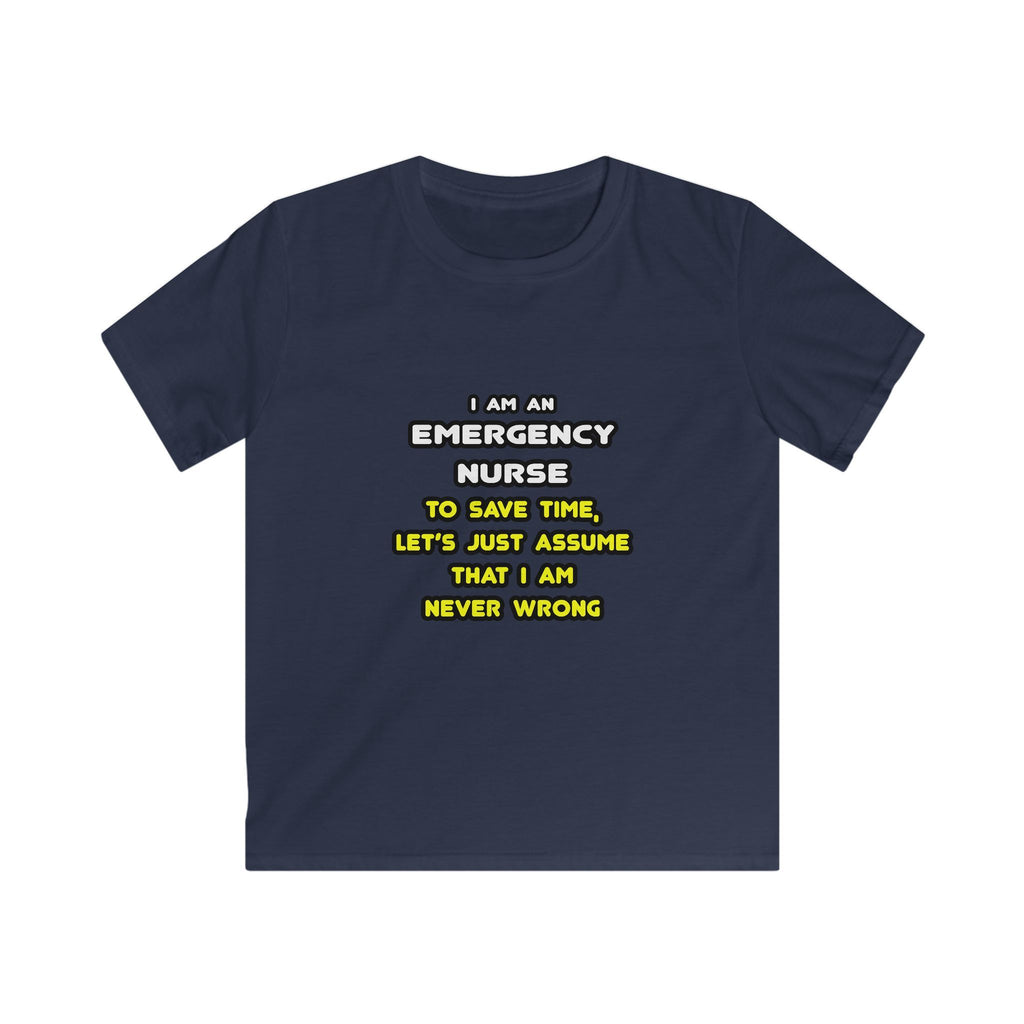 Funny Emergency Nurse T Shirts and Gifts - Kids Softstyle Tee