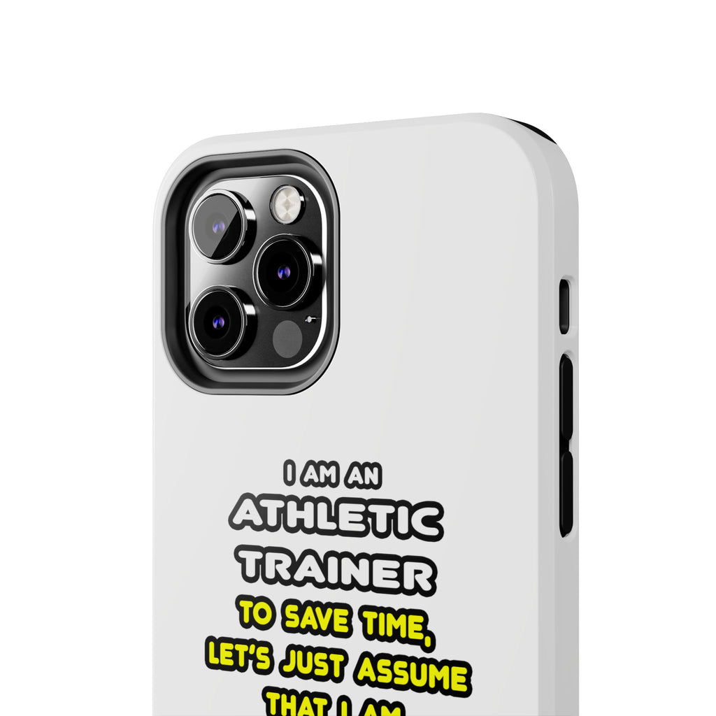 Funny Athletic Trainer T Shirts - Tough Phone Cases