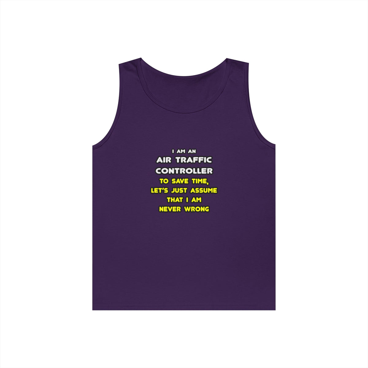 Funny Air Traffic Controller T Shirts - Unisex Heavy Cotton Tank Top