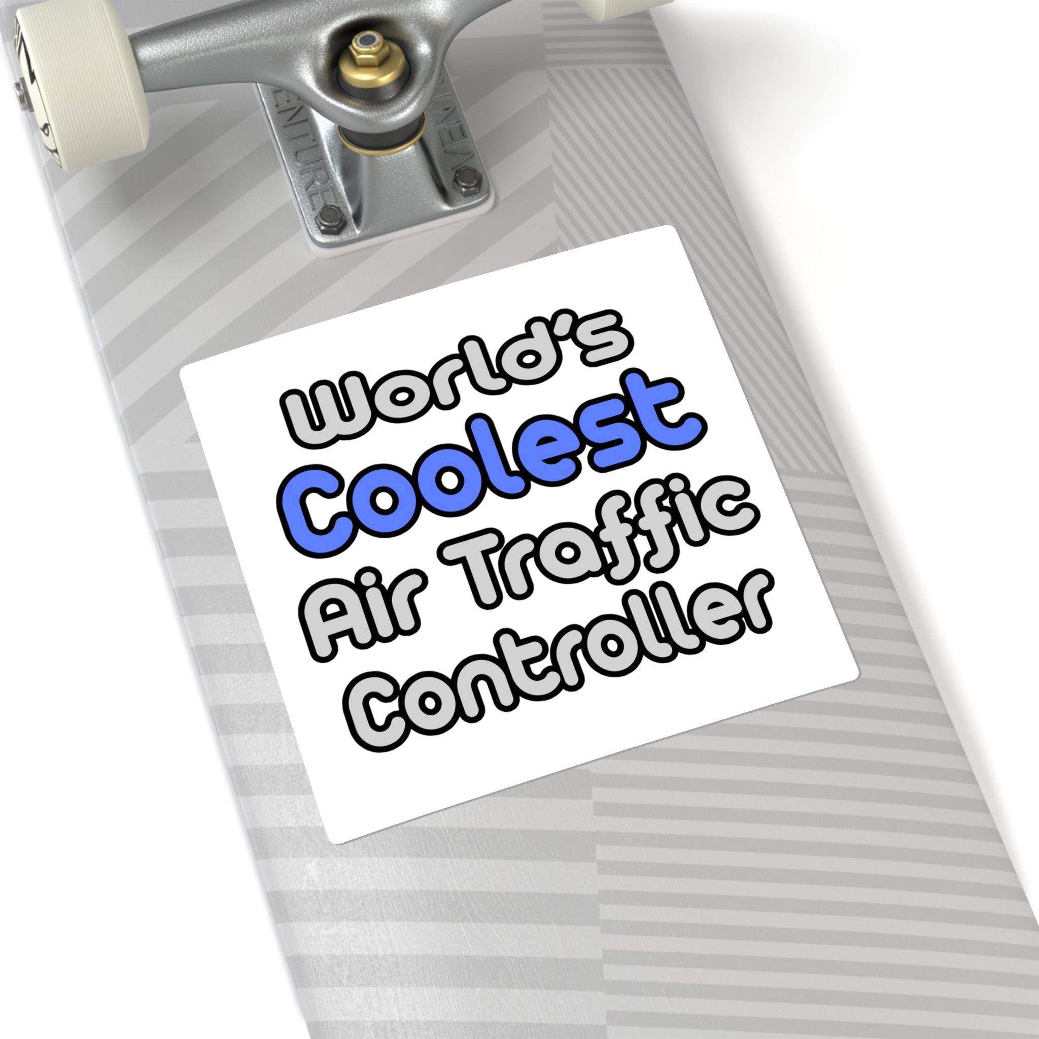 World's Coolest Air Traffic Controller - Square Stickers
