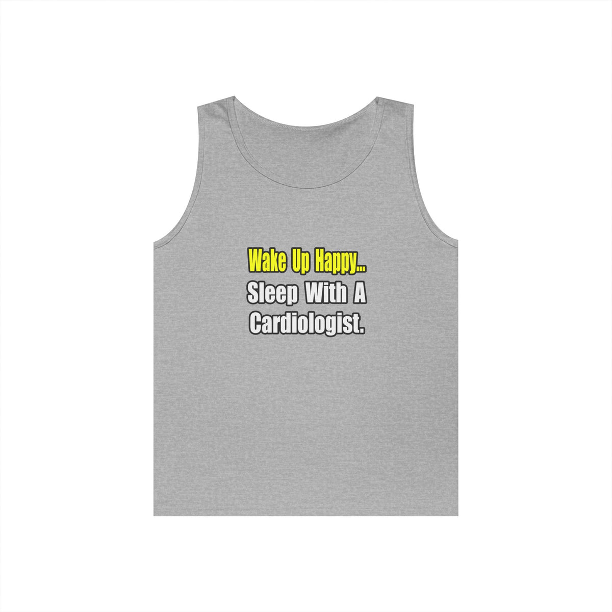 Sleep With a Cardiologist - Unisex Heavy Cotton Tank Top