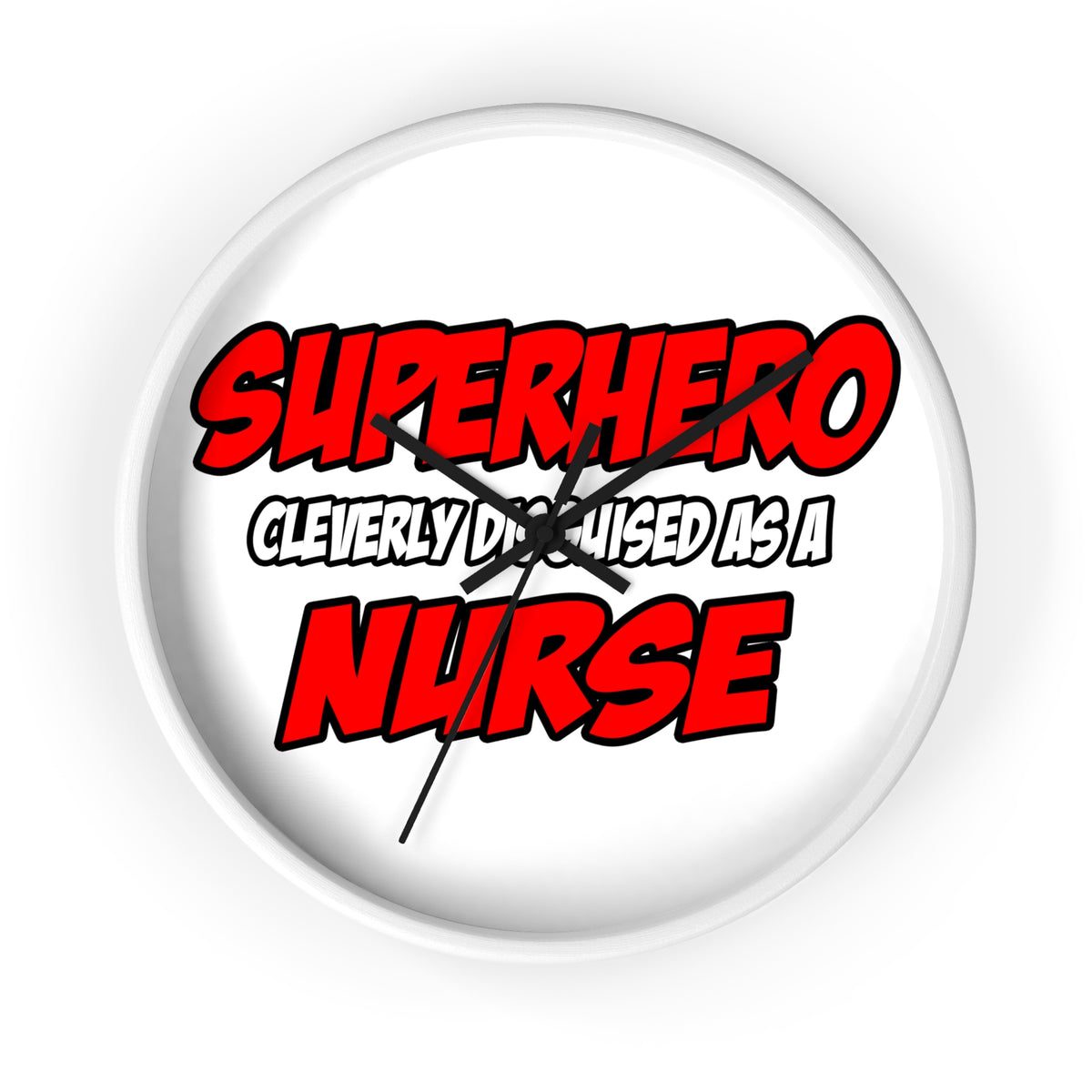 Superhero...Nurse - Wall Clock