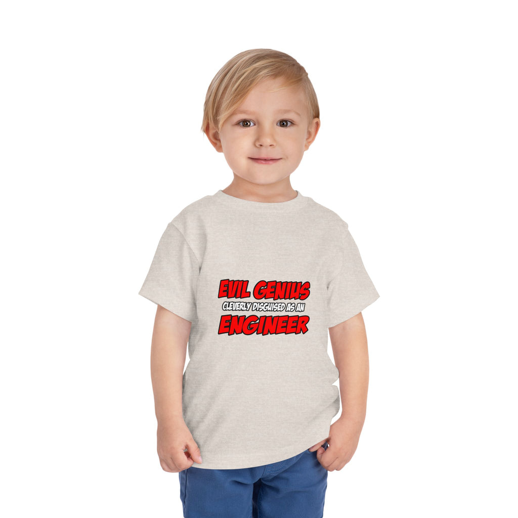 Evil Genius...Engineer - Toddler Short Sleeve Tee