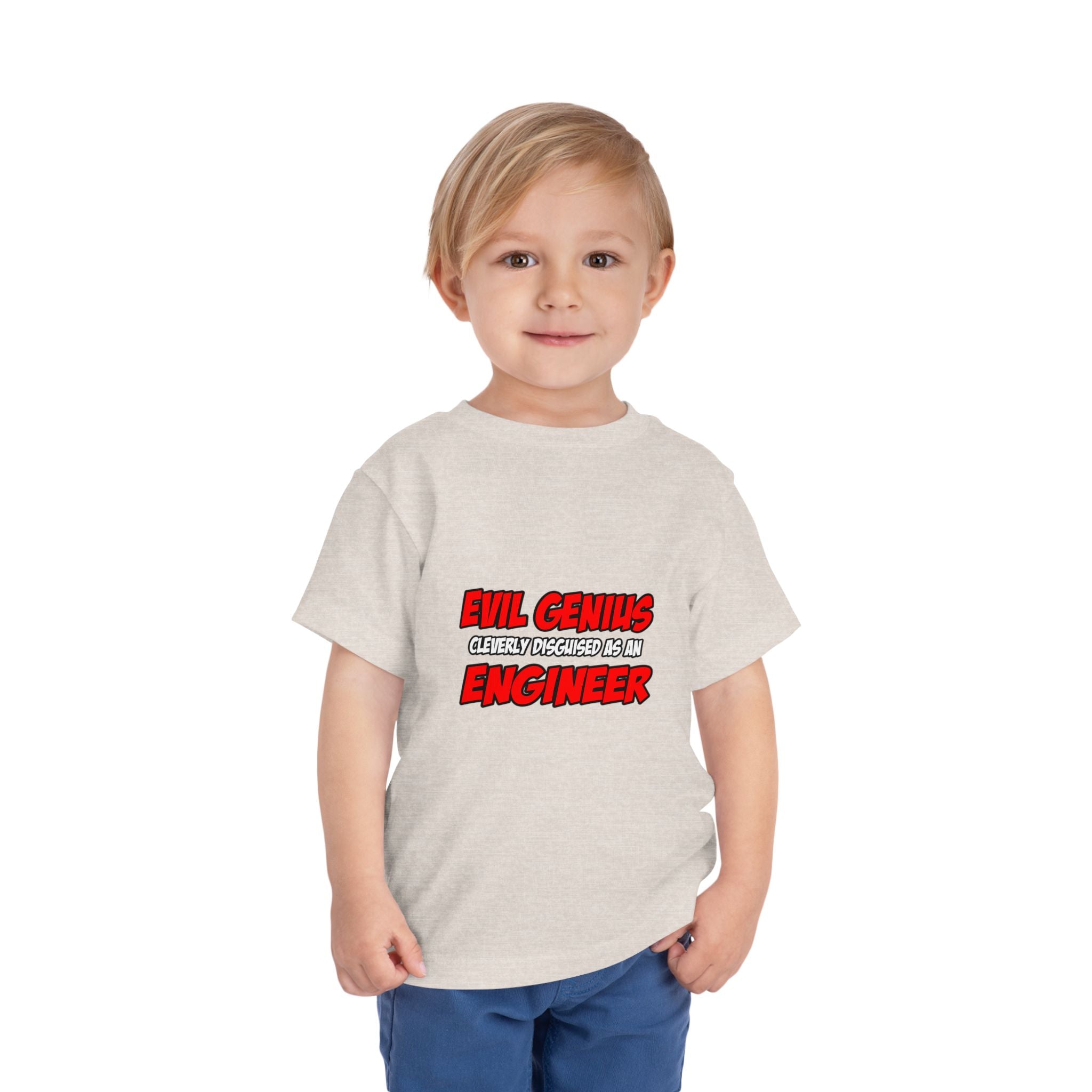 Evil Genius...Engineer - Toddler Short Sleeve Tee
