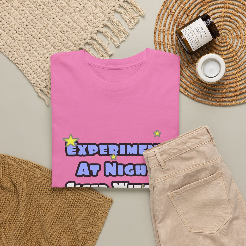 Experiment At Night...Sleep With a Biologist - Unisex Heavy Cotton Tee