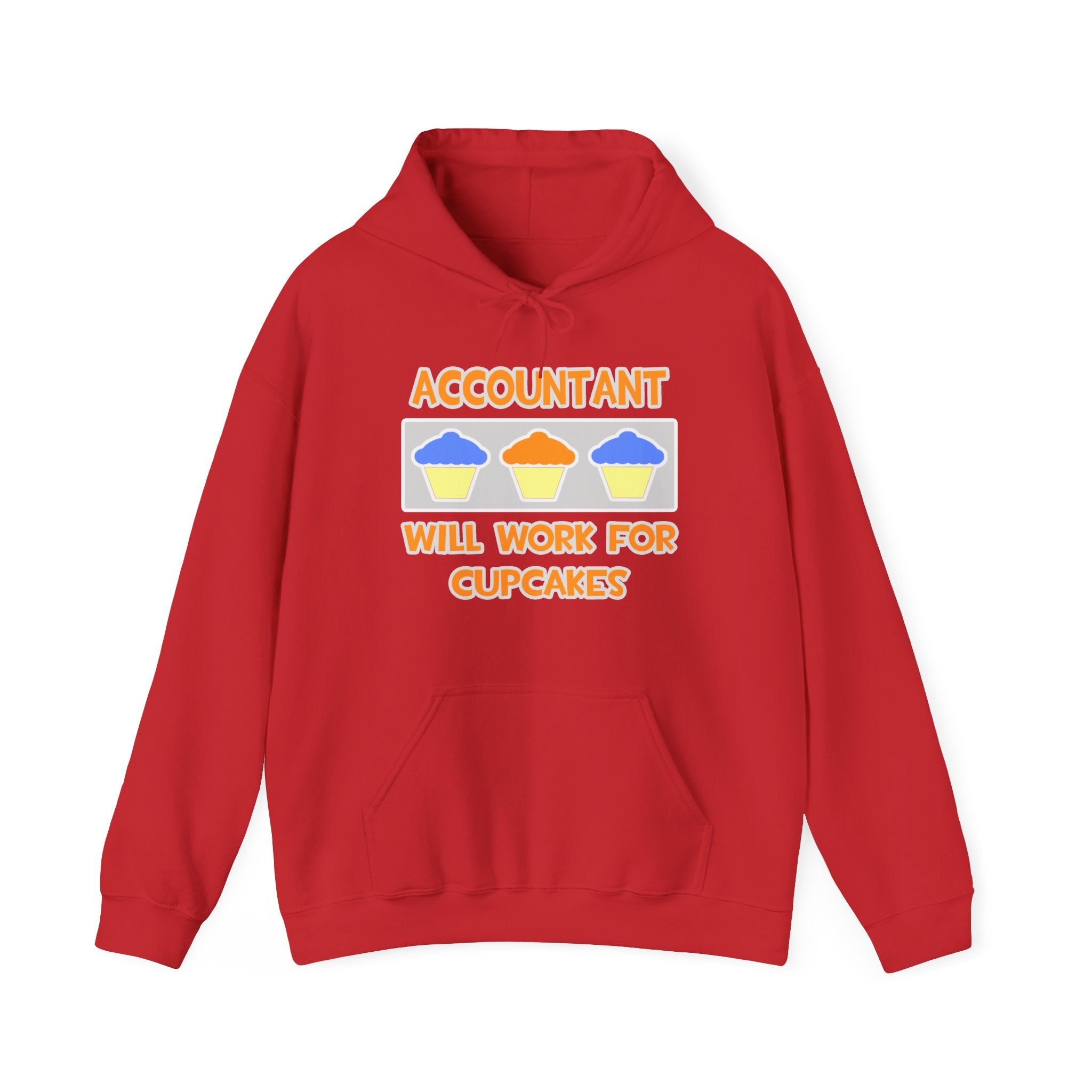 Accountant ... Will Work For Cupcakes - Unisex Heavy Blend™ Hooded Sweatshirt