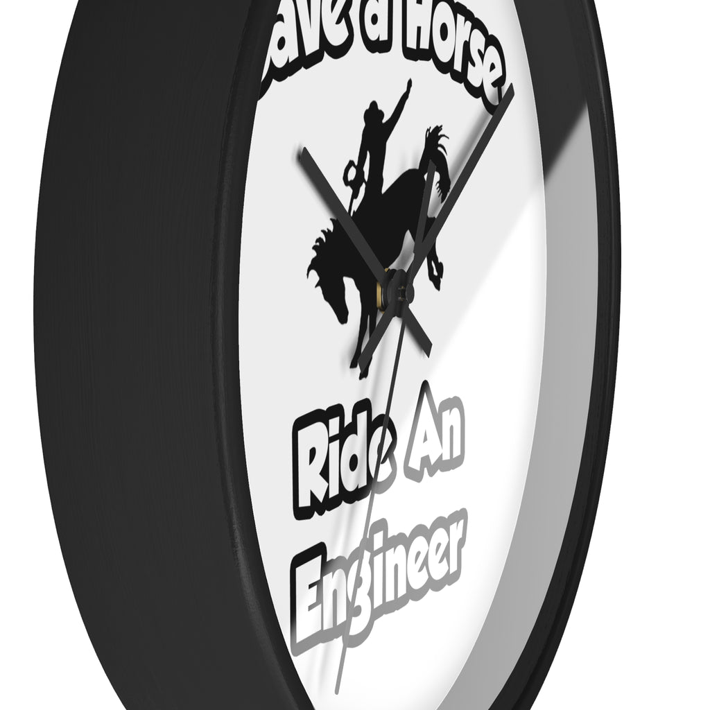 Save a Horse .. Ride an Engineer - Wall Clock