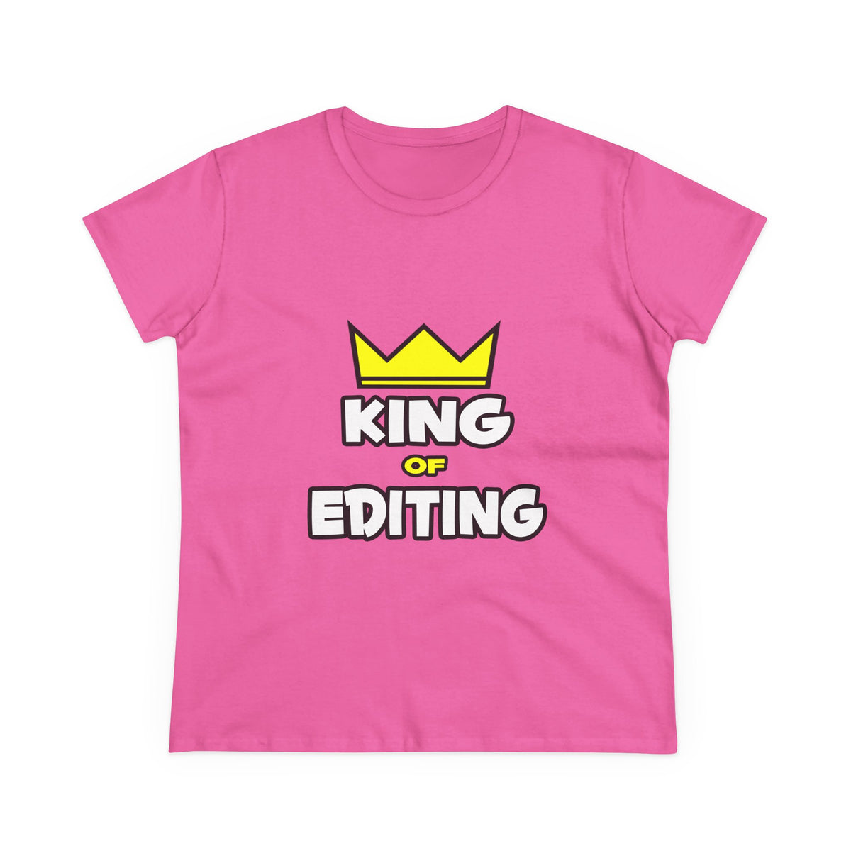 King of Editing - Women's Midweight Cotton Tee