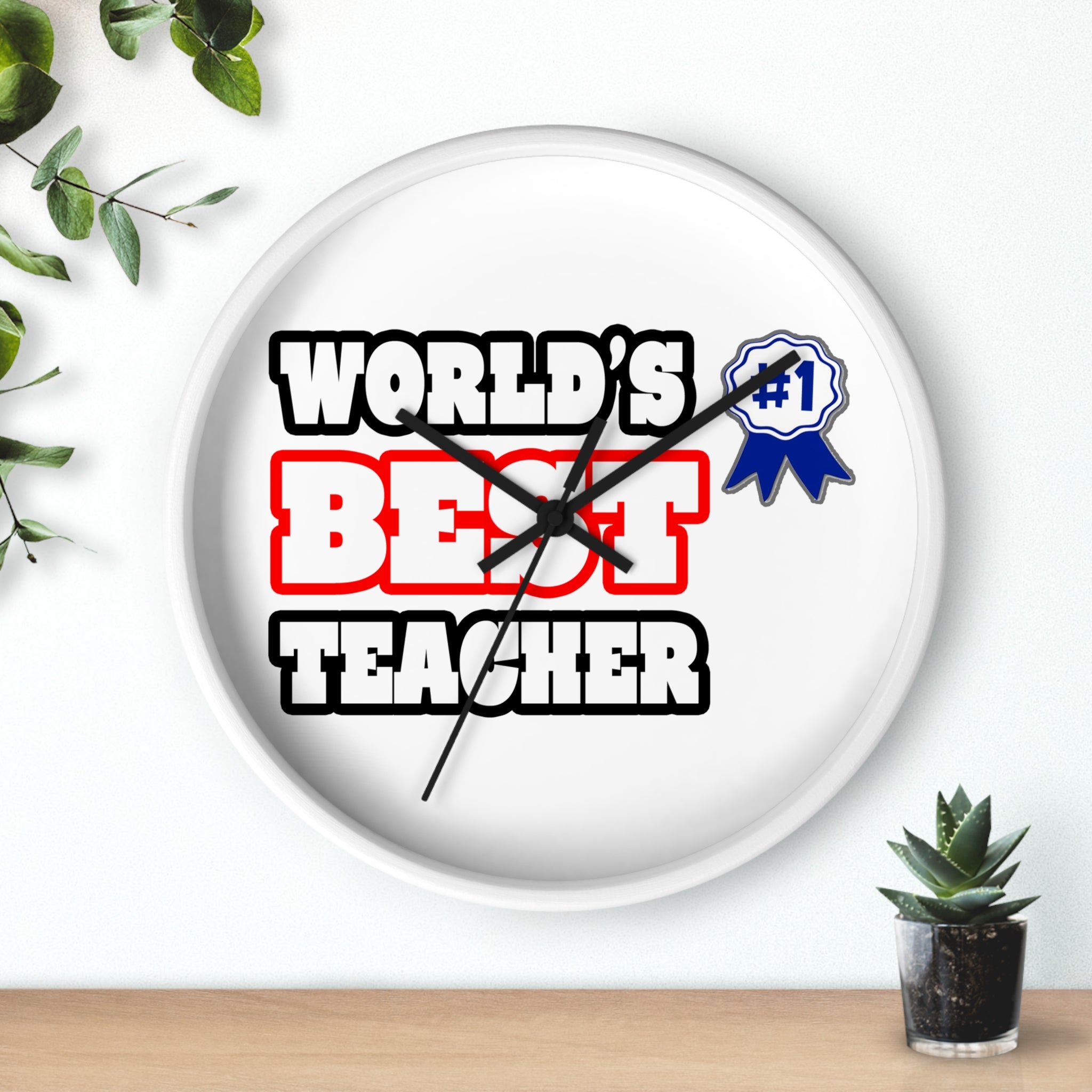 World's Best Teacher - Wall Clock