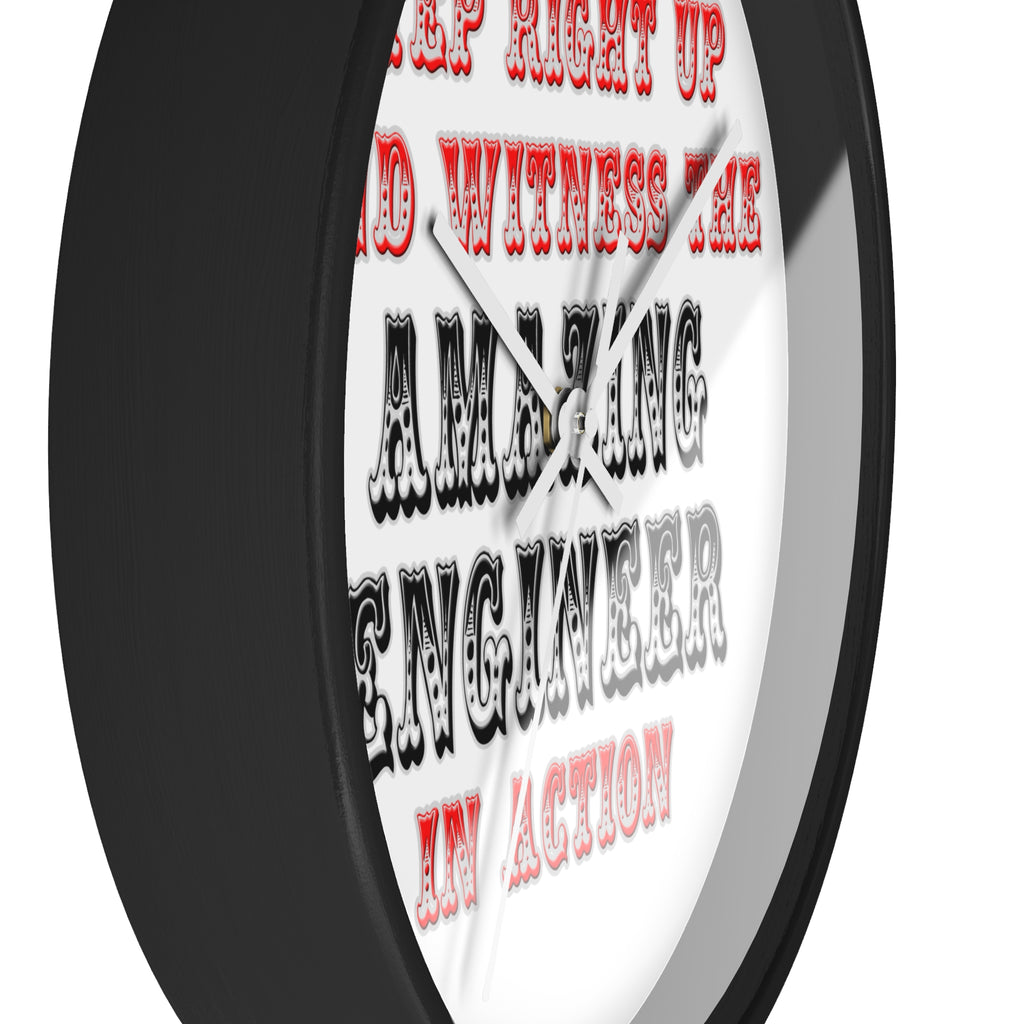 Amazing Engineer In Action - Wall Clock