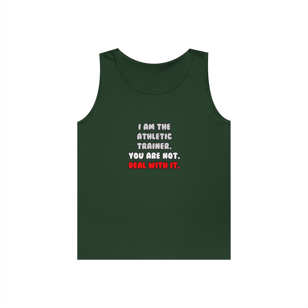 Deal With It ... Funny Athletic Trainer - Unisex Heavy Cotton Tank Top