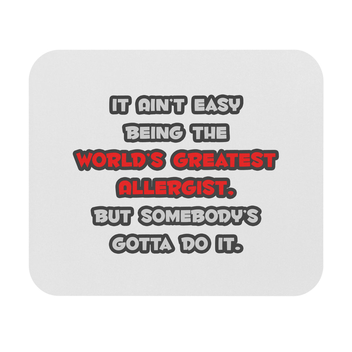 World's Greatest Allergist Joke - Mouse Pad (Rectangle)