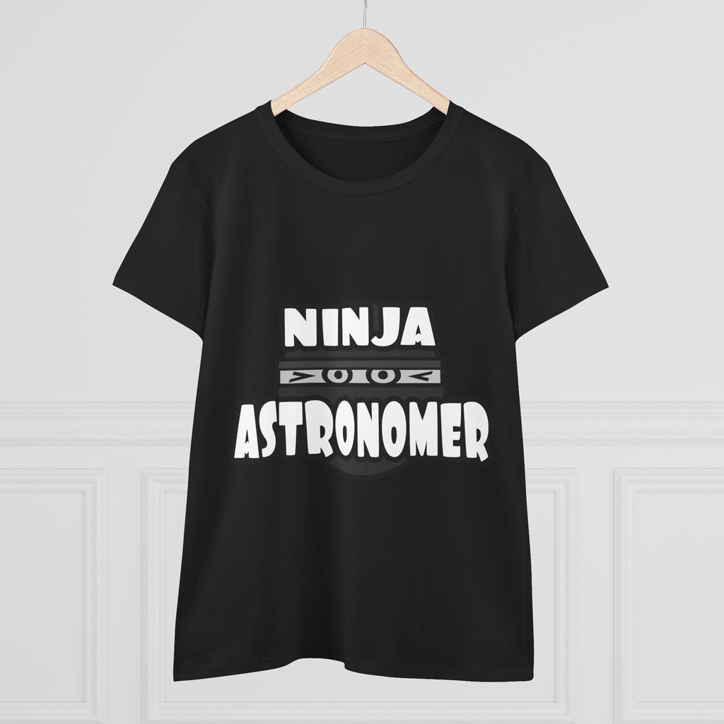 Ninja Astronomer - Women's Midweight Cotton Tee