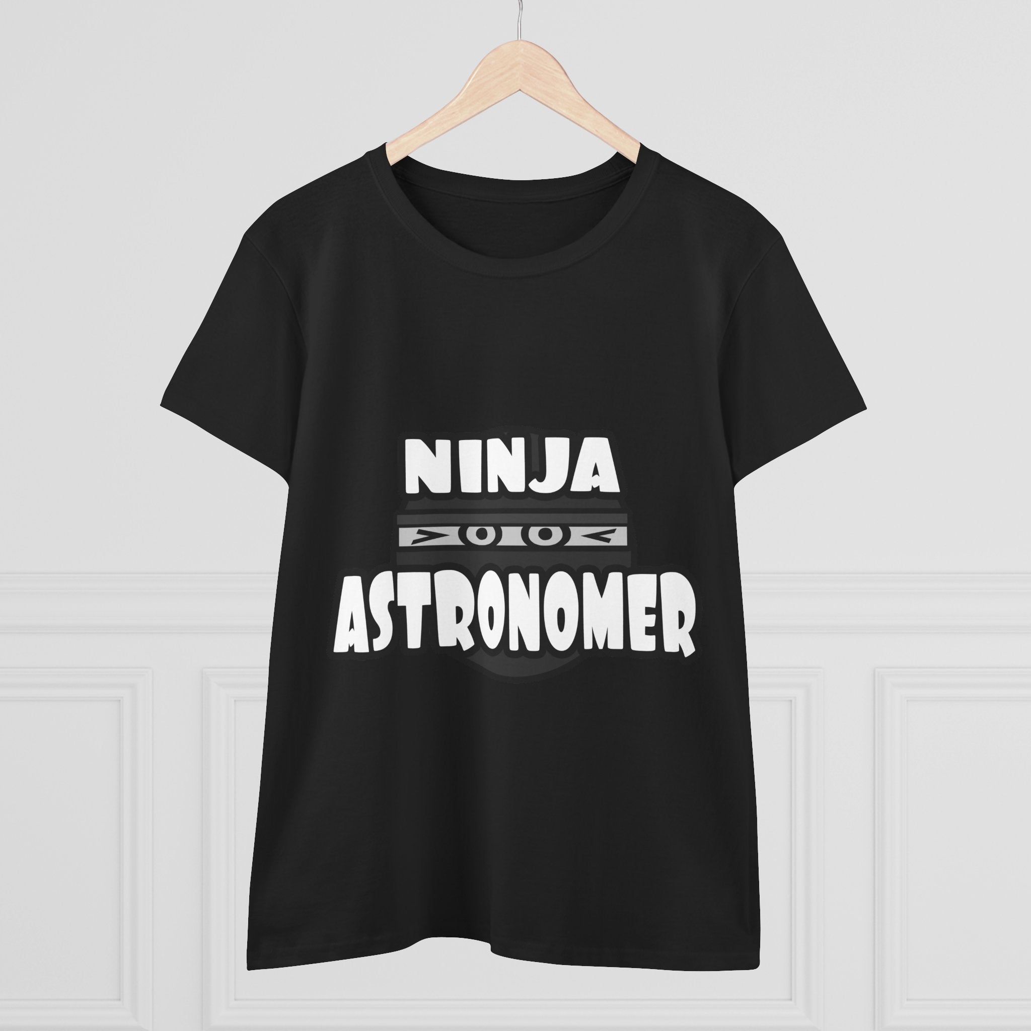 Ninja Astronomer - Women's Midweight Cotton Tee