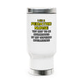 Pediatric Nurse...Superior Intelligence - Stainless Steel Travel Mug with Handle, 14oz