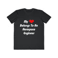 My Heart Belongs To An Aerospace Engineer - Men's Lightweight Fashion Tee