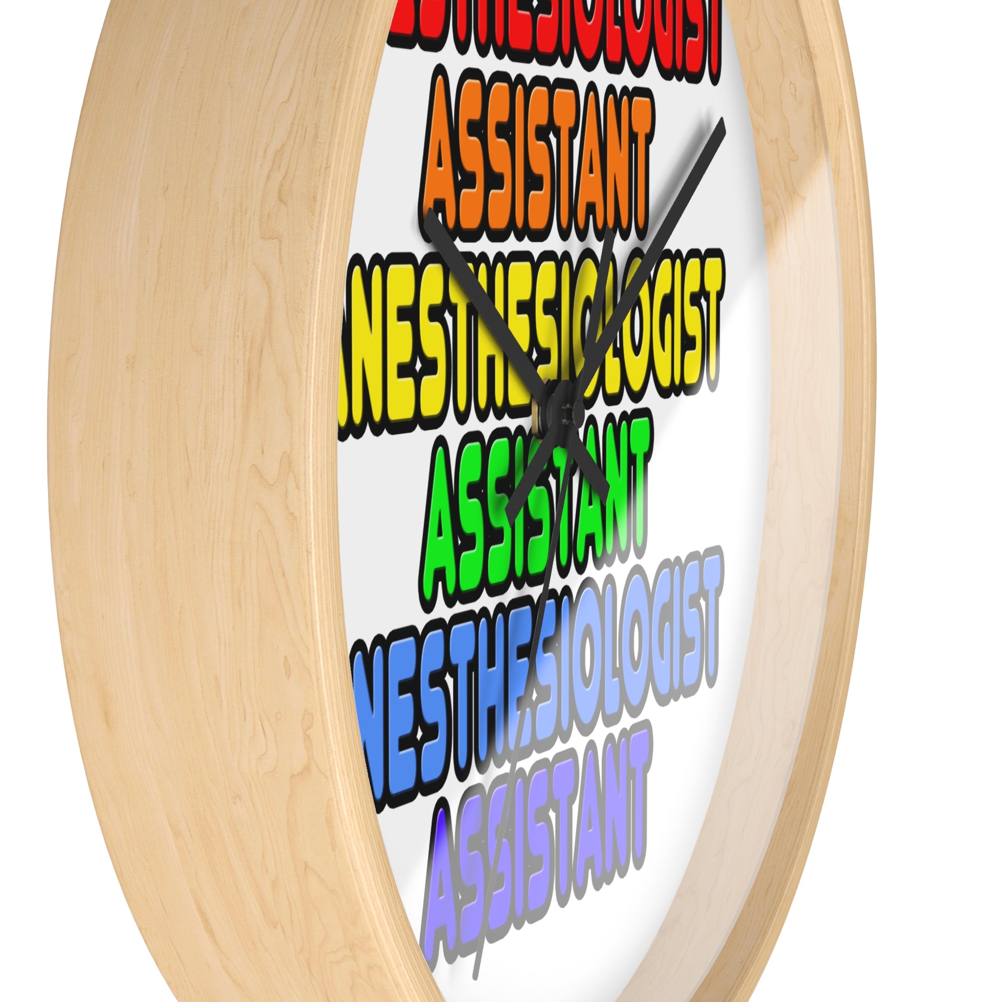 Rainbow Anesthesiologist Assistant - Wall Clock