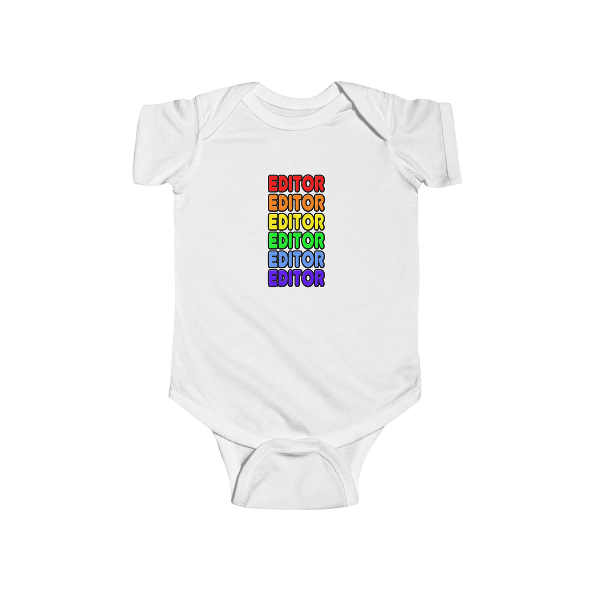 Rainbow Editor - Infant Fine Jersey Bodysuit
