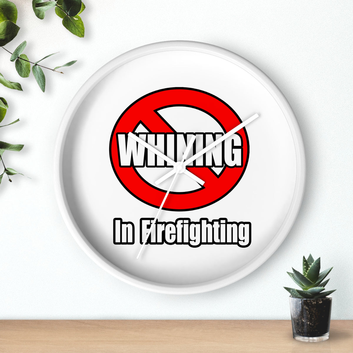 No Whining In Firefighting - Wall Clock