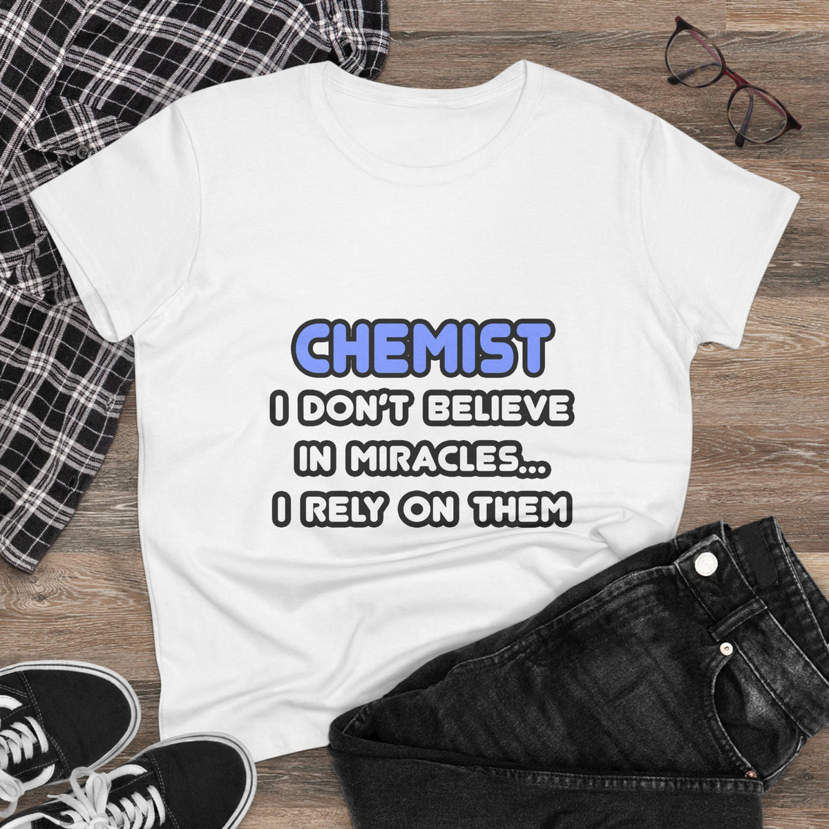 Miracles and Chemists - Women's Midweight Cotton Tee