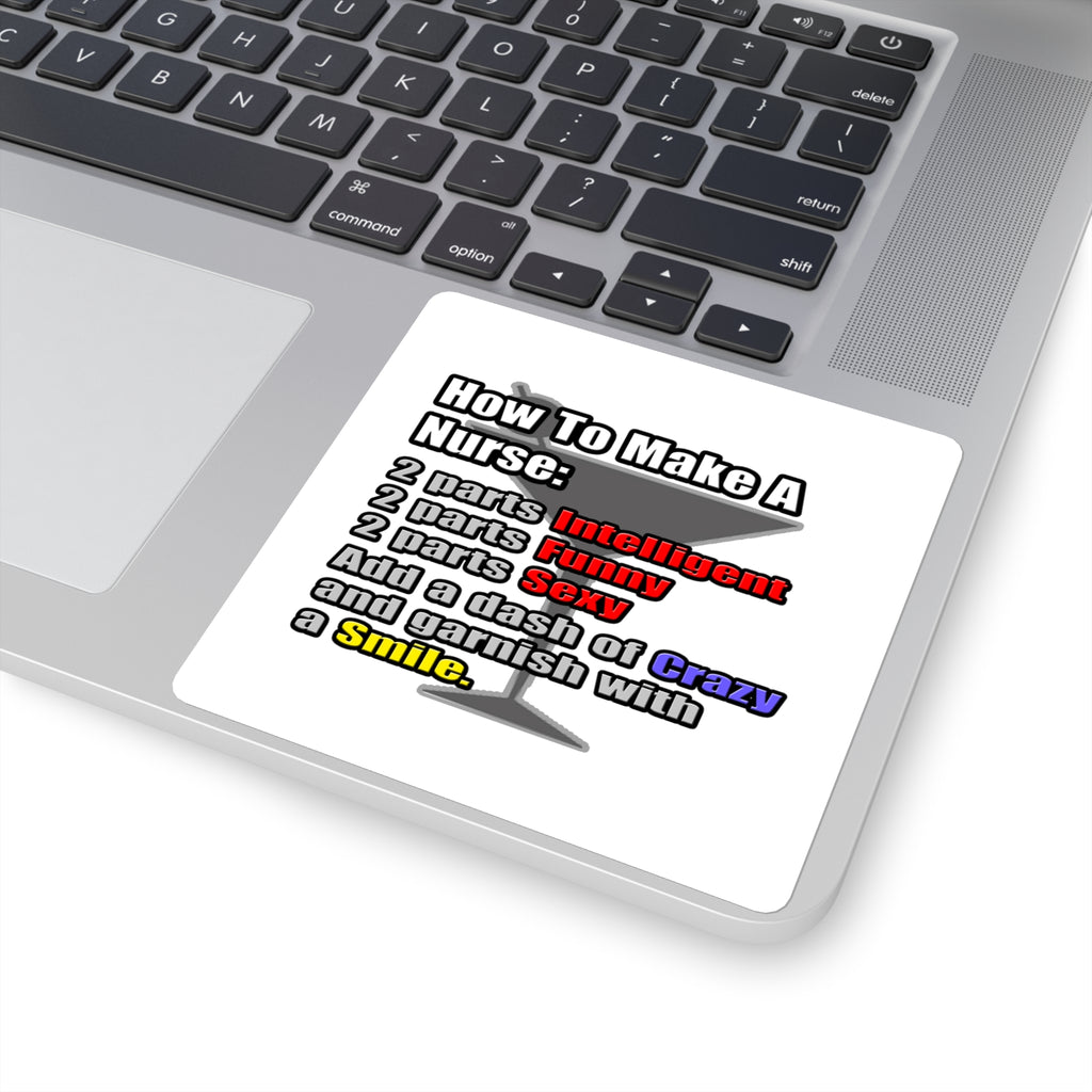 How To Make a Nurse - Square Stickers