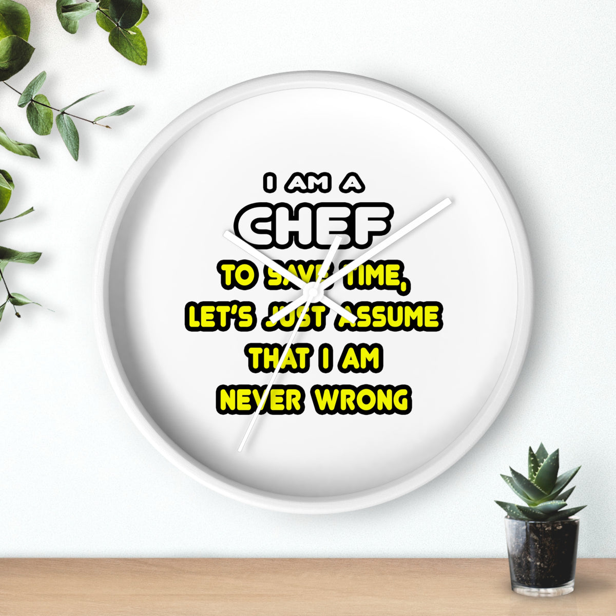 Funny Chef T Shirts and Gifts - Wall Clock