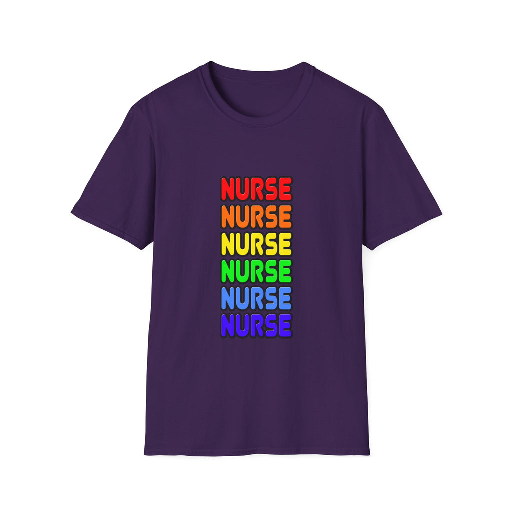 Rainbow Nurse - Unisex Softstyle T-Shirt