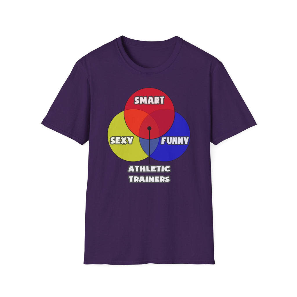 Venn Diagram .. Athletic Trainers - Unisex Softstyle T-Shirt