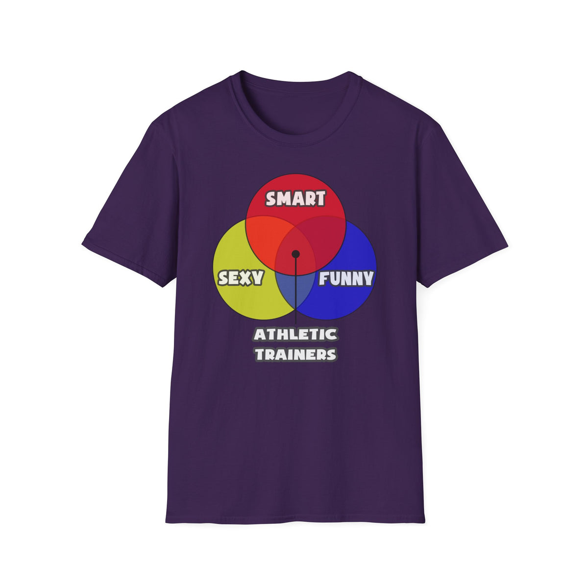 Venn Diagram .. Athletic Trainers - Unisex Softstyle T-Shirt