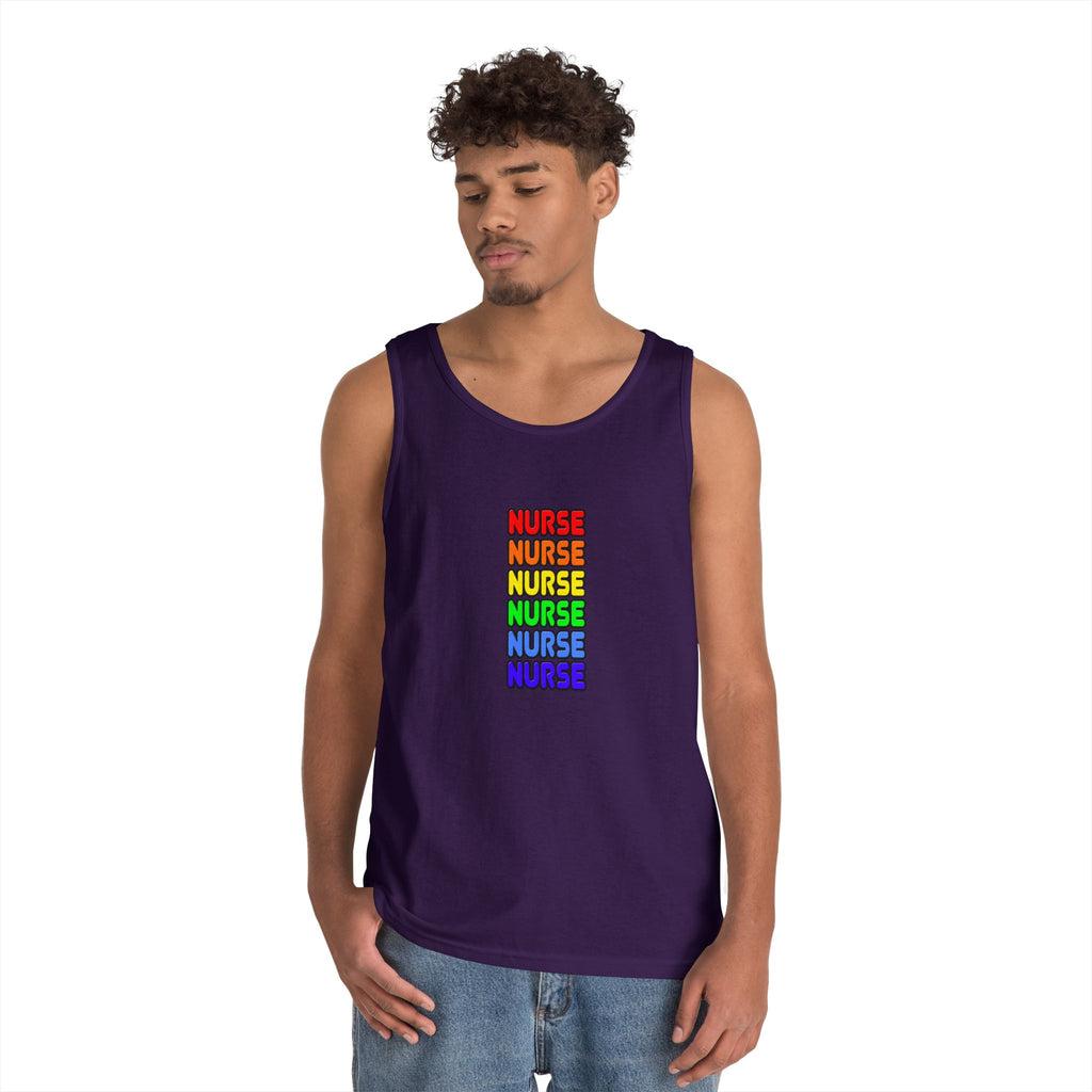 Rainbow Nurse - Unisex Heavy Cotton Tank Top